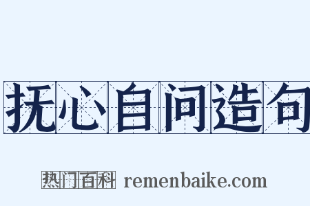 抚心自问造句是什么意思的图片